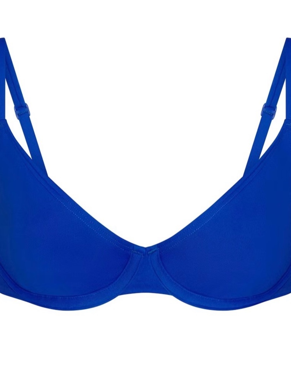 Skims Cobalt Demi Bikini Top - 7 (32DD/ 34D) NWT